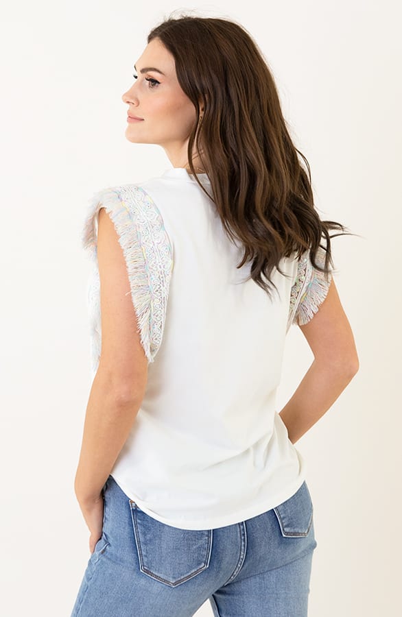 Bohemian Fringe Top Pastel – shoparchief, foto 8