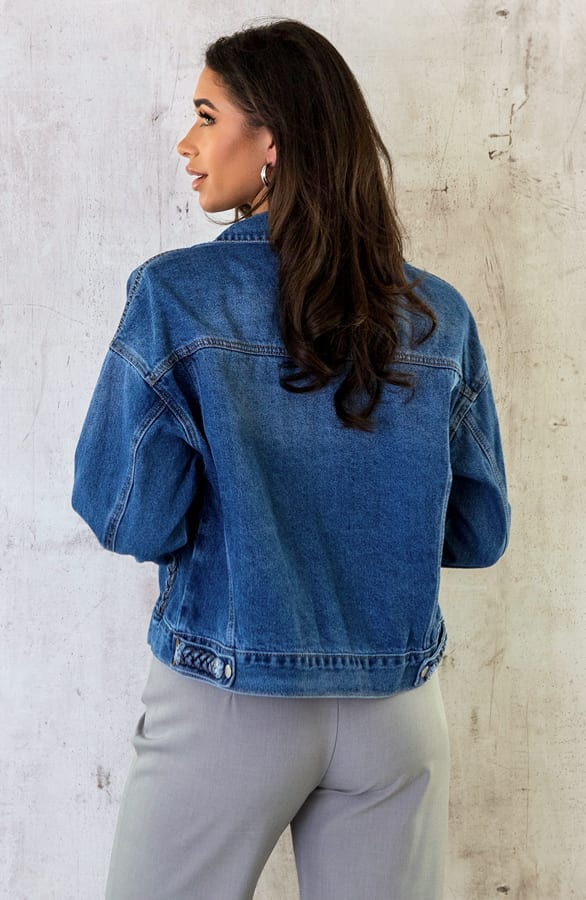 Braided Denim Jacket – shoparchief, foto 7