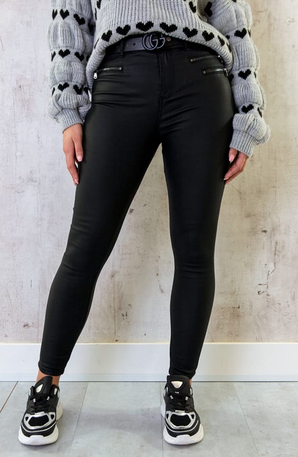 Coating Jeans Mat Zwart – shoparchief, foto 2