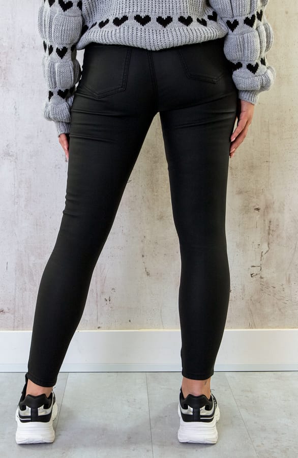 Coating Jeans Mat Zwart – shoparchief, foto 4