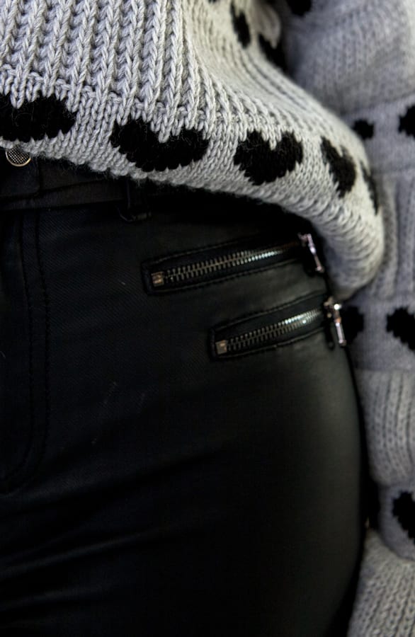 Coating Jeans Mat Zwart – shoparchief, foto 5