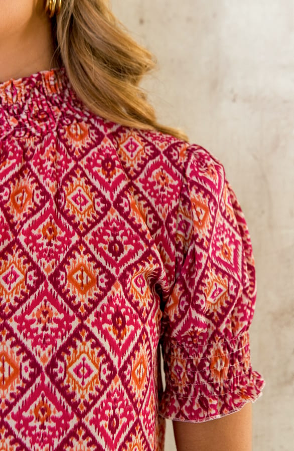 Col Top Aztec Print – shoparchief, foto 4