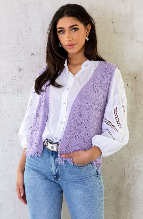 Embroidery Blouse Oversized Cotton Off White – shoparchief, foto 6