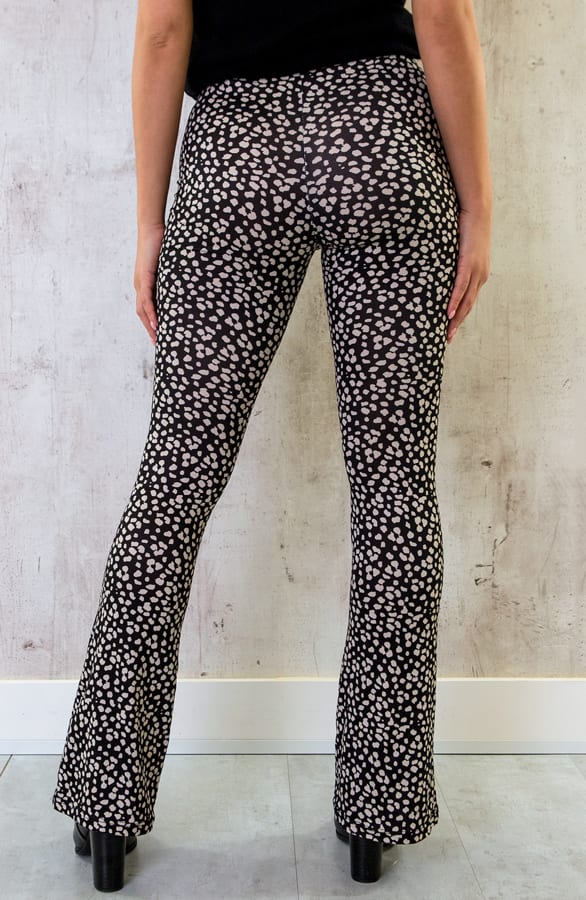 Flared Broek Panterprint Zwart 2.0 – shoparchief, foto 5