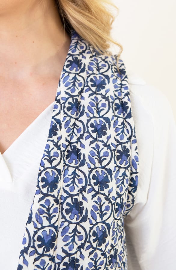 Gilet Print Blauw – shoparchief, foto 4