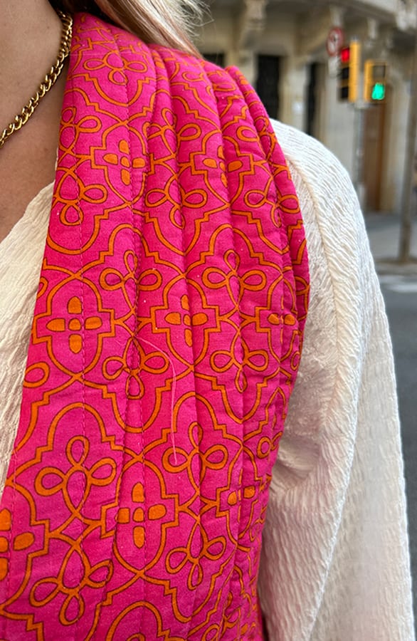 Gilet Print Bright Fuchsia – shoparchief, foto 11