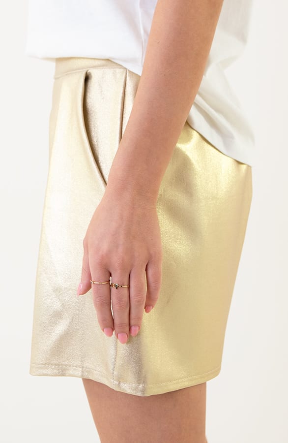 Golden Metallic Short Limited – shoparchief, foto 6