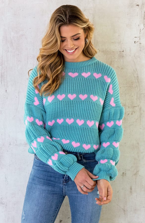 Hartjes Trui Mint Roze – shoparchief, foto 1