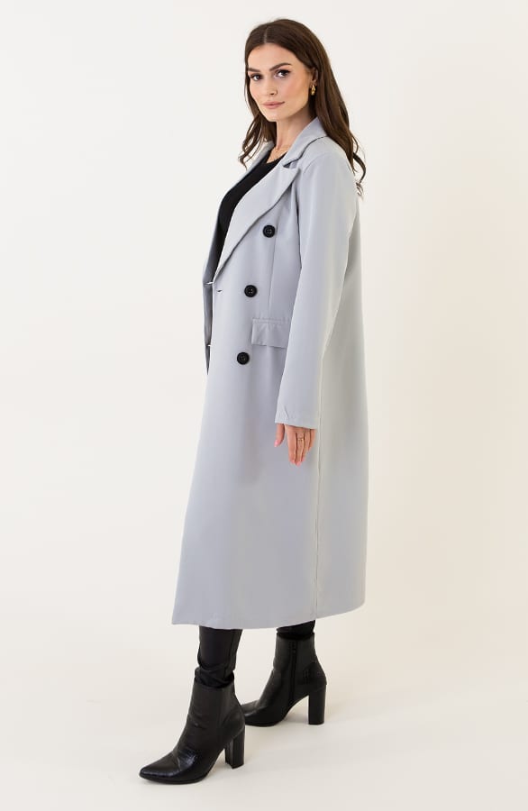 Lange Blazer Grijs – shoparchief, foto 2
