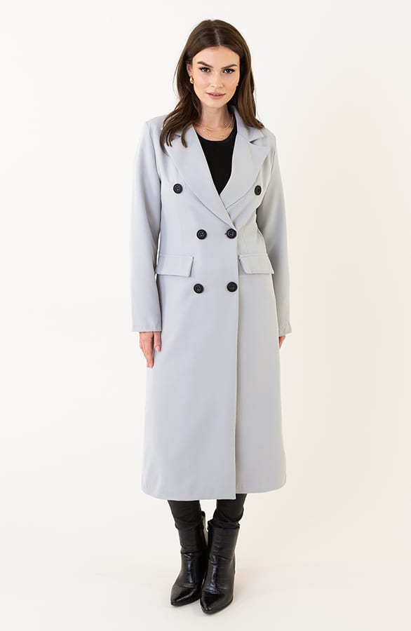 Lange Blazer Grijs – shoparchief, foto 4