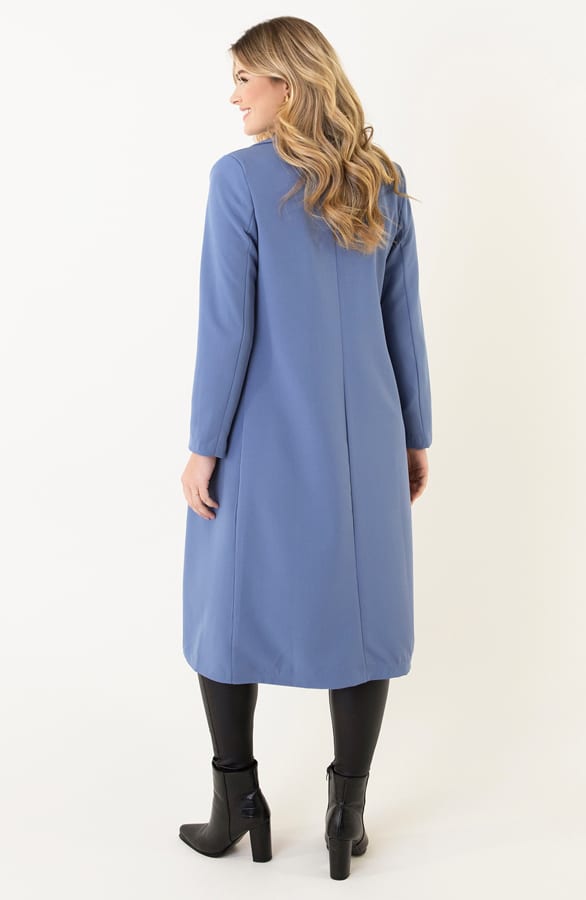 Lange Blazer Jeansblauw – shoparchief, foto 3