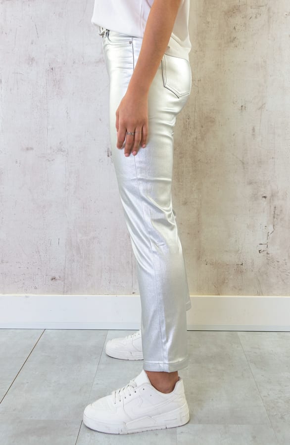 Metallic Broek Dames Zilver – shoparchief, foto 2