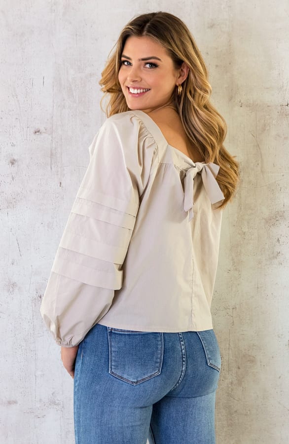 Musthave Strik Blouse Beige – shoparchief, foto 1