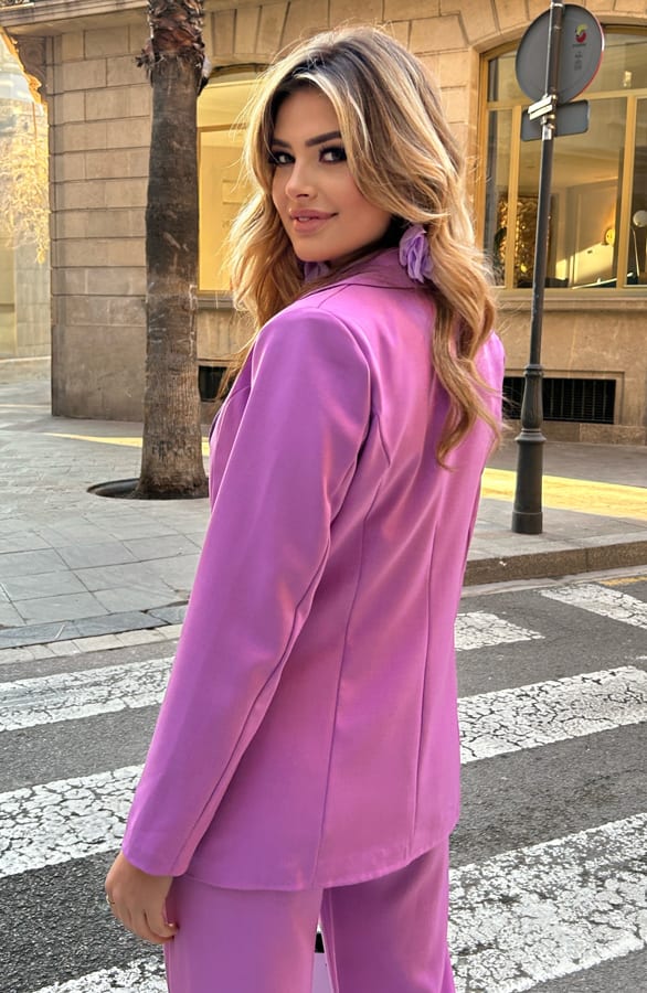 Oversized Detailed Blazer Candy Pink – shoparchief, foto 2