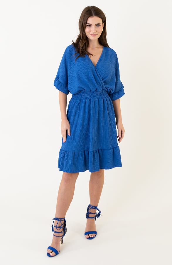 Smocked Low Back Jurk Kobalt – shoparchief, foto 7