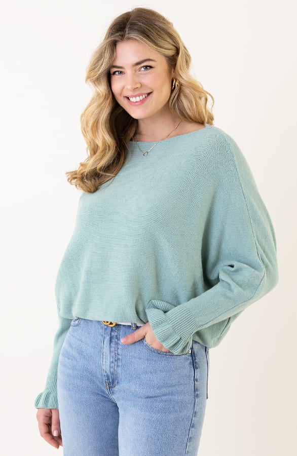 Soft Trui Ruffle Mouwen Mint – shoparchief, foto 5