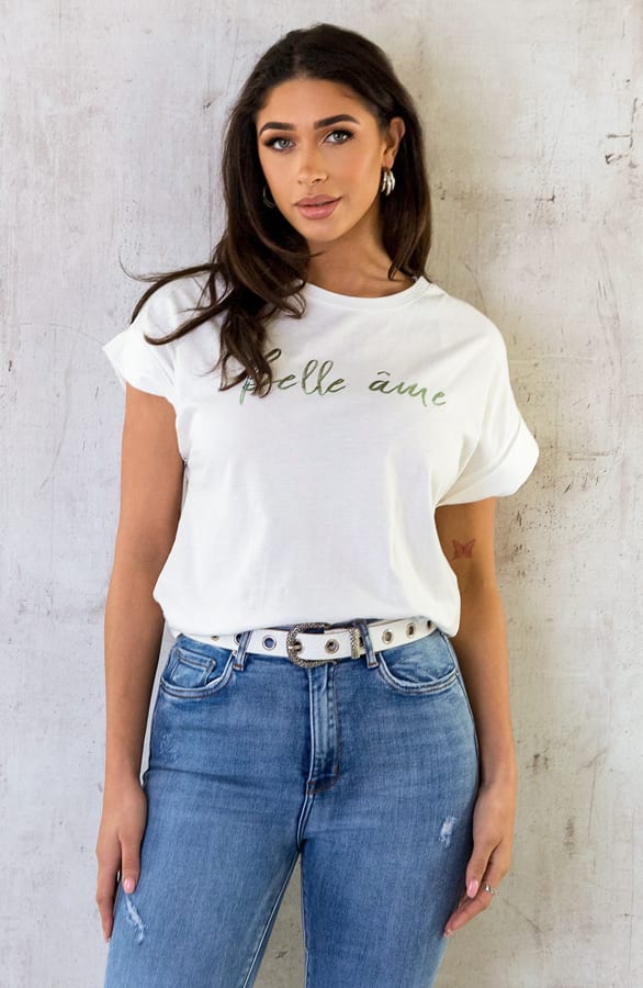 T-shirt Belle Ame Mint Metallic – shoparchief, foto 6