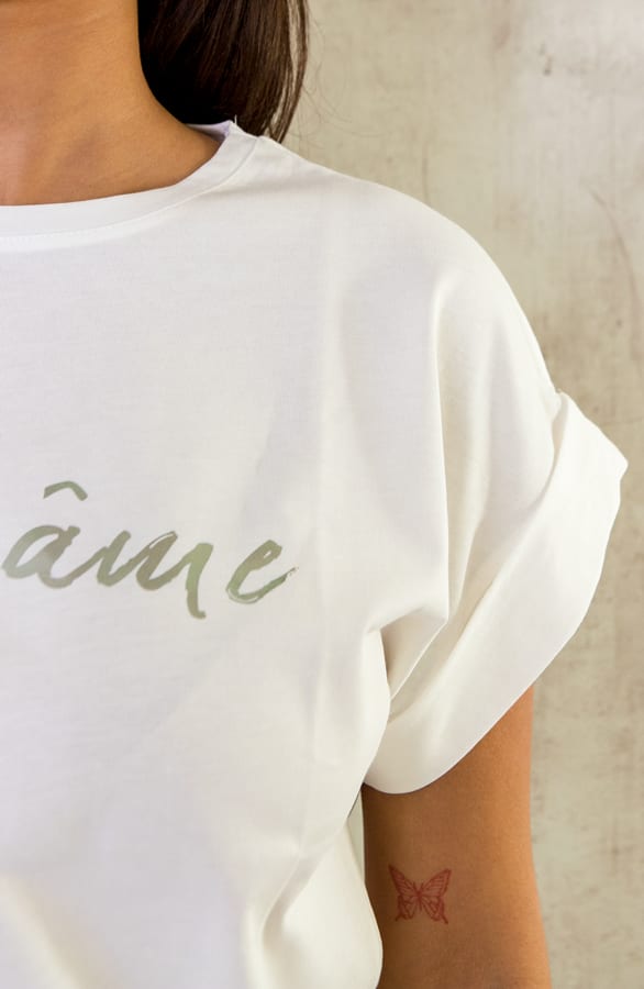 T-shirt Belle Ame Mint Metallic – shoparchief, foto 7