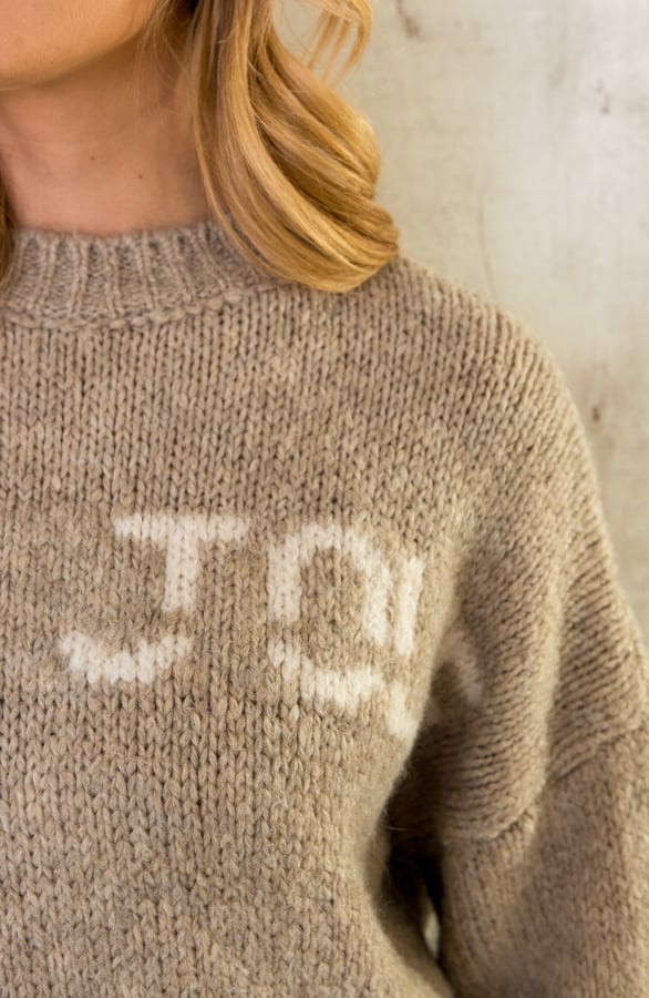 Tres Jolie Oversized Soft Trui Beige – shoparchief, foto 4
