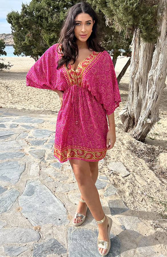 Bali Tuniek Katoen Roze – shoparchief, foto 9