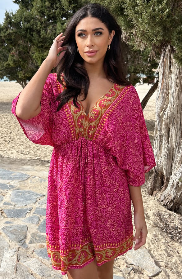 Bali Tuniek Katoen Roze – shoparchief, foto 5