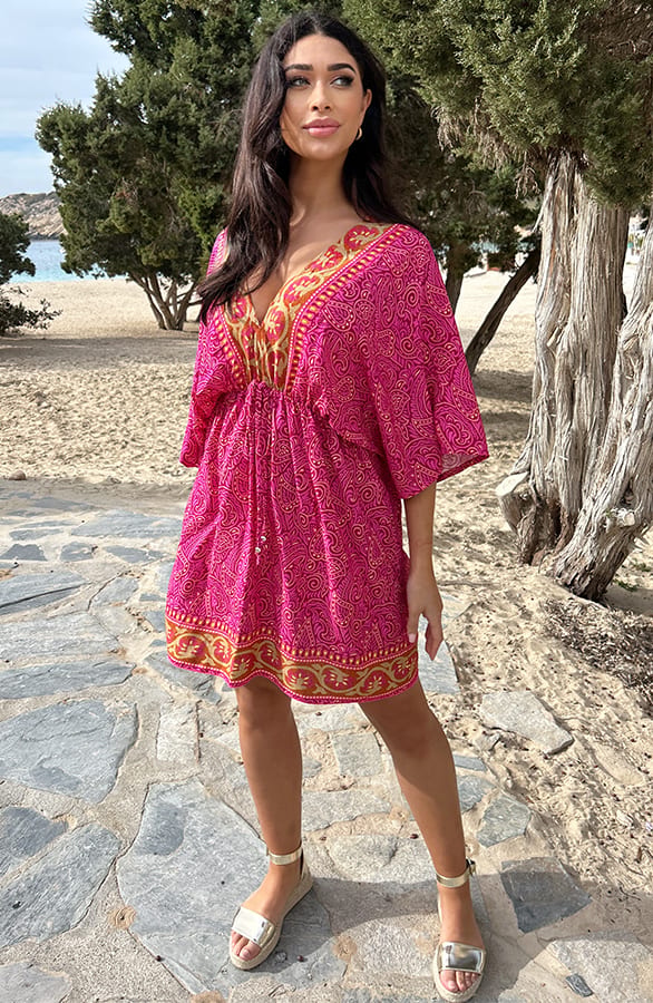 Bali Tuniek Katoen Roze – shoparchief, foto 8