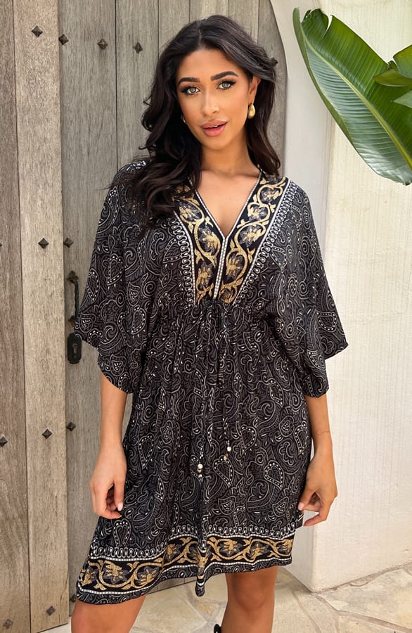 Bali Tuniek Katoen Zwart – shoparchief, foto 2