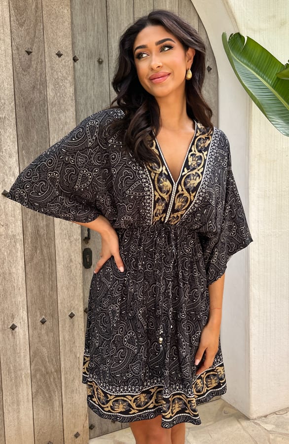 Bali Tuniek Katoen Zwart – shoparchief, foto 1