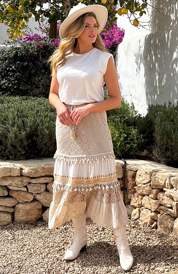 Bohemian Detailed Maxi Rock, Shoparchiv, Foto 4