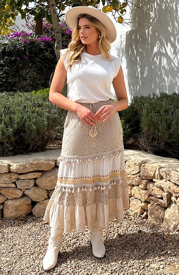 Bohemian Detailed Maxi Rock, Shoparchiv, Foto 5