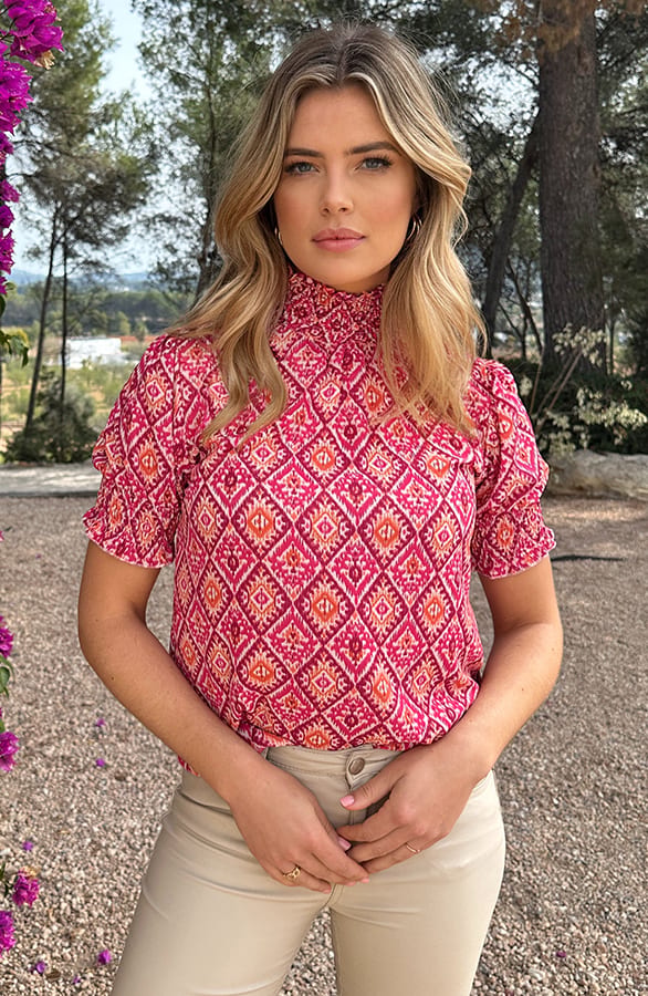 Col Top Aztec Print – shoparchief, foto 1