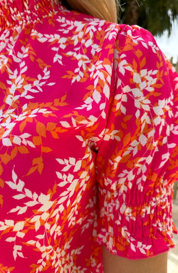 Col Top Leaves Fuchsia Oranje – shoparchief, foto 5