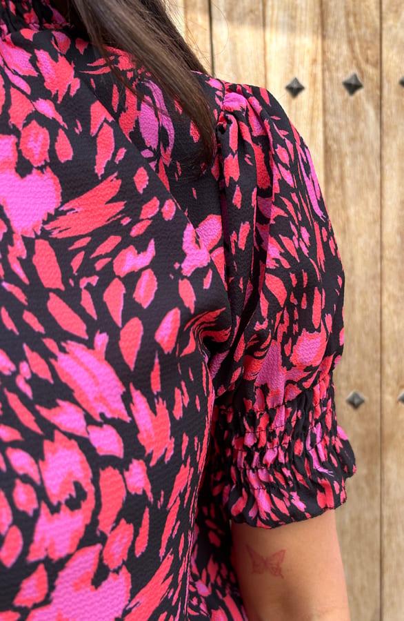 Col Top Print Roze Rood – shoparchief, foto 4