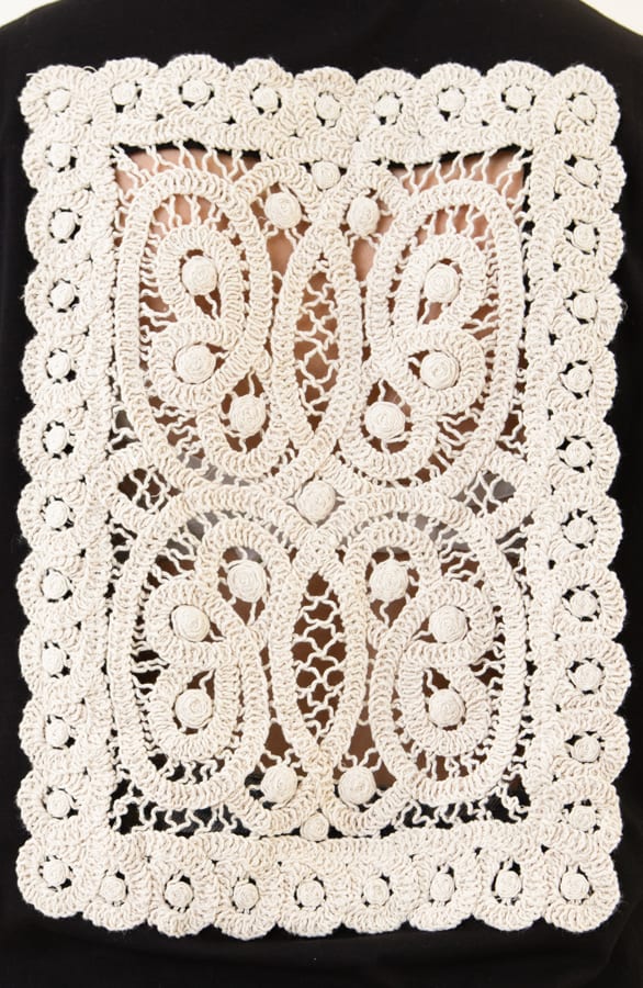 Crochet T-shirt Zwart – shoparchief, foto 5
