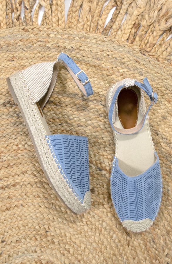 Espadrilles Suède Blauw – shoparchief, foto 1