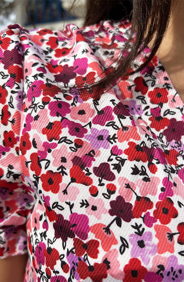 Gigi Floral Midi Jurk – shoparchief, foto 4