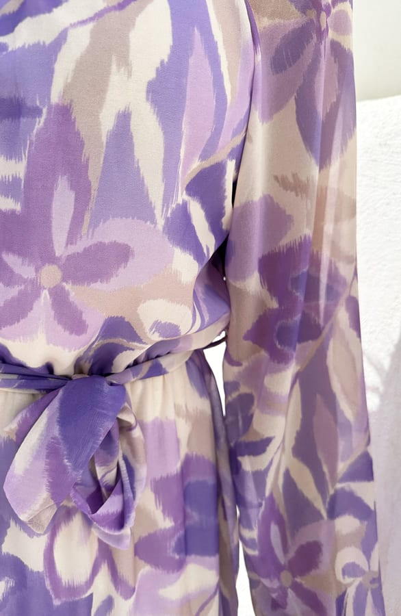 Jurk Met Wijde Mouwen Lila – shoparchief, foto 7