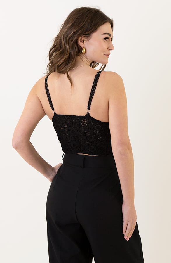Lace Bralette Zwart – shoparchief, foto 2