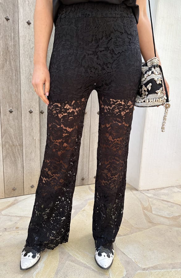Lace Pants Black – shoparchief, foto 1