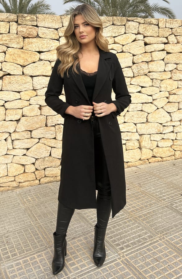 Lange Blazer Zwart – shoparchief, foto 1
