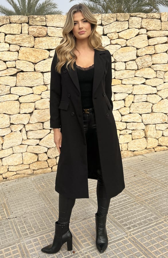 Lange Blazer Zwart – shoparchief, foto 6