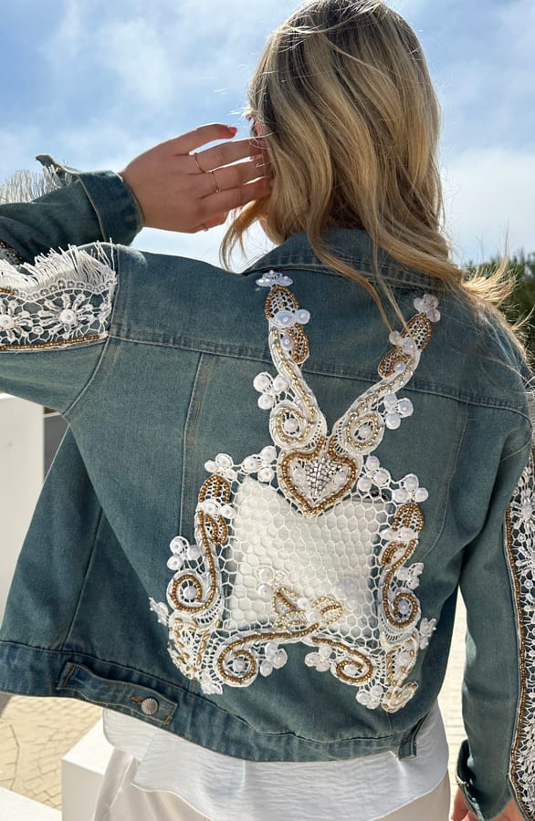Luxury Embroidery Denim Jacket – shoparchief, foto 10