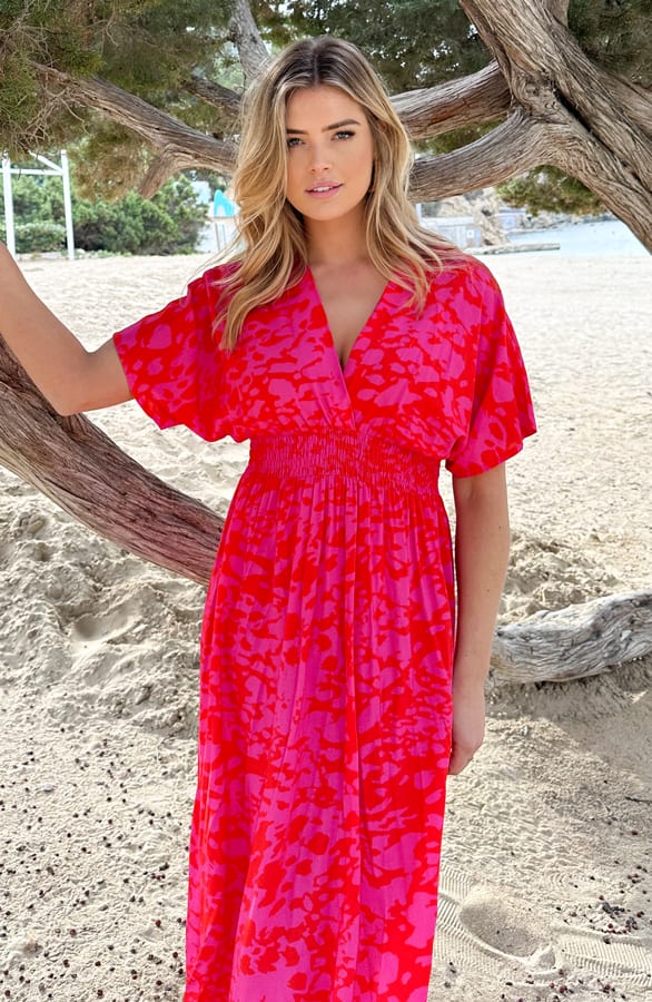 Maxi Dress Fuchsia – shoparchief, foto 1