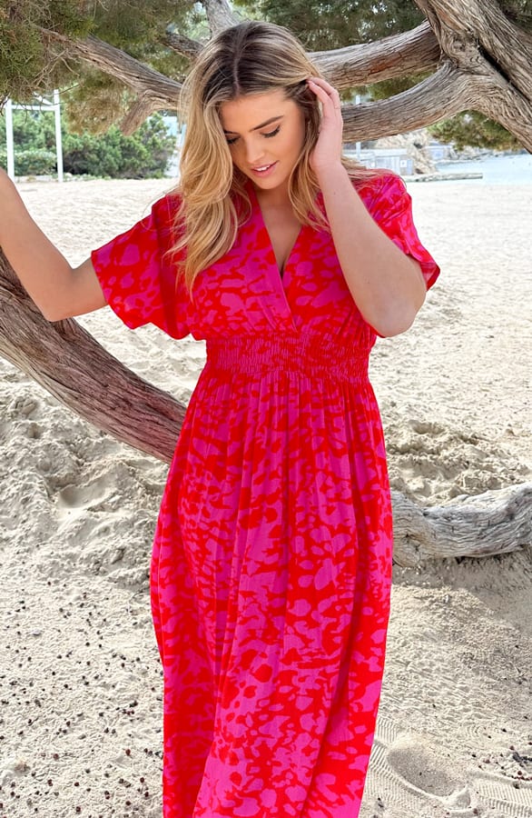 Maxi Dress Fuchsia – shoparchief, foto 2