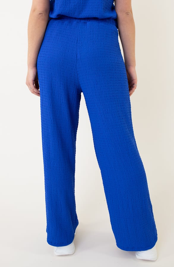 Paris Broek High Waisted Kobalt – broeken, foto 6