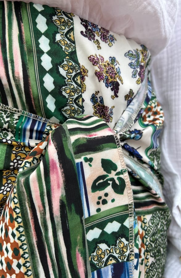 Patchwork Wrap Skort Army – shoparchief, foto 6