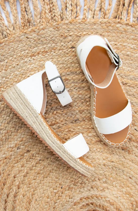 Plateau Sandalen Dames Wit – shoparchief, foto 1