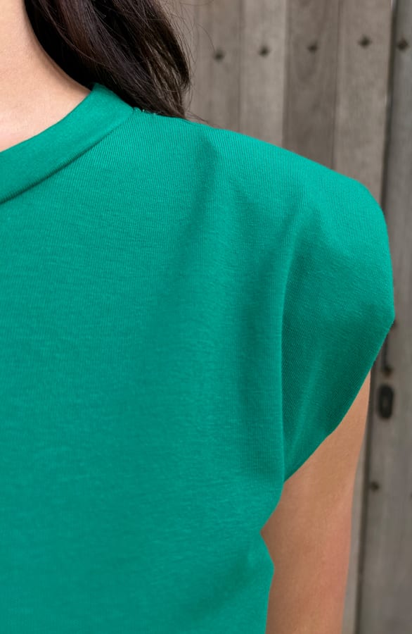 Schoudervulling Jurk Bright Green – shoparchief, foto 5