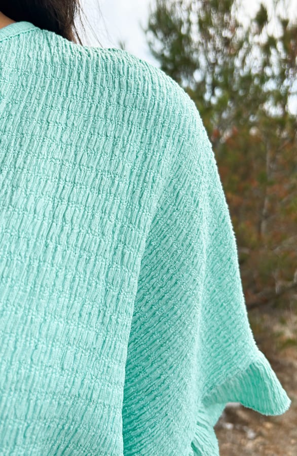 Smocked Low Back Jurk Mint – shoparchief, foto 5