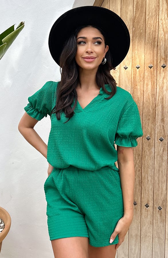 Smocked Short Sevilla Bright Green 2.0 – shoparchief, foto 2